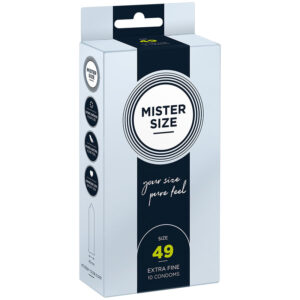 Mister Size-Kondom Größe S 49 mm (10 Stk.)-Latex