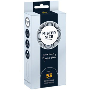 Mister Size-Kondom Größe M 53 mm (10 Stk.)-Latex