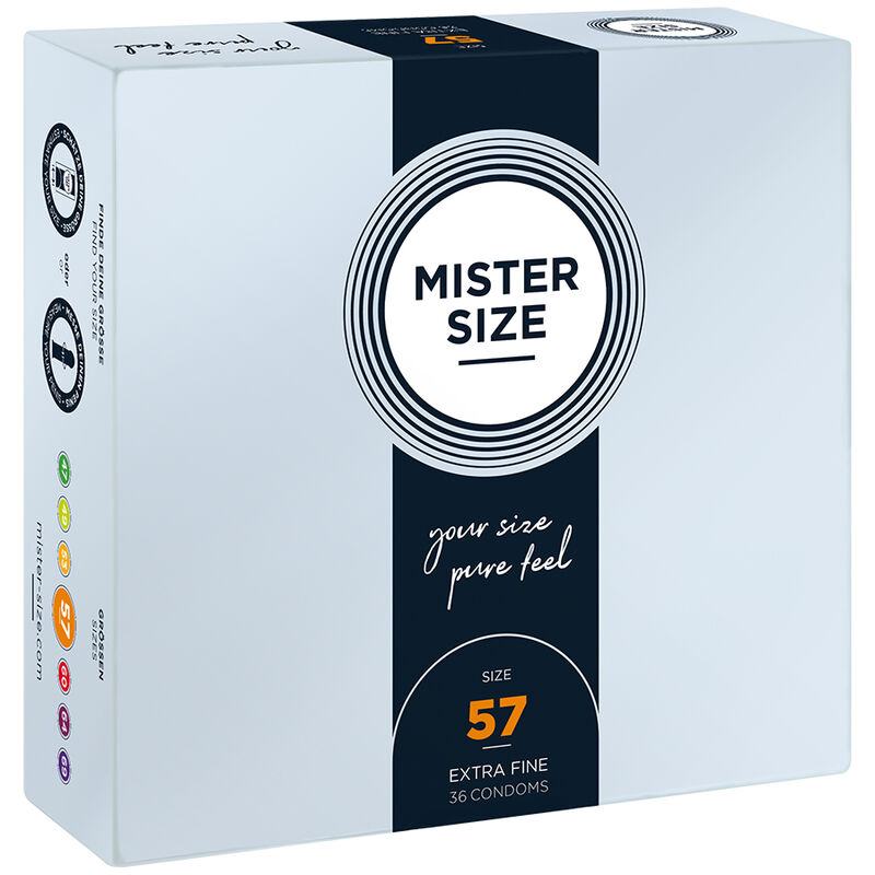 Mister Size-Kondom Size L 57 mm (36 Einheiten) -Latex · Kondome