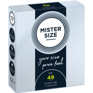 Mister Size-Kondom Größe S 49 mm (3 Stk.)-Latex
