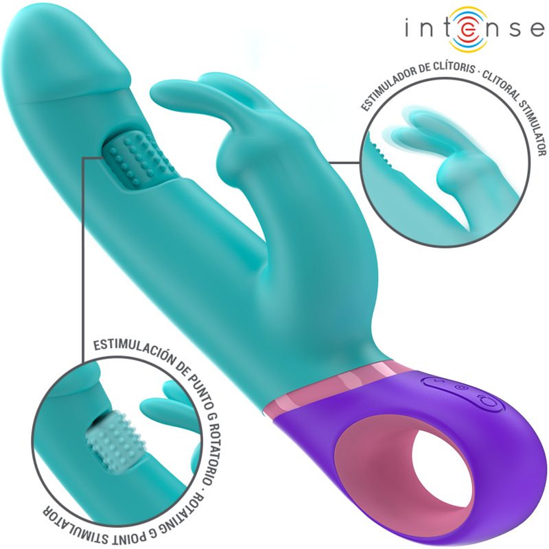 Intense High Tech-Monica Rabbit-Vibrator mit rotierendem Stimulator