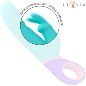 Intense High Tech-Monica Vibrator Kaninchen mit Stimulator Rotativ · Vibratoren (Bild 3)