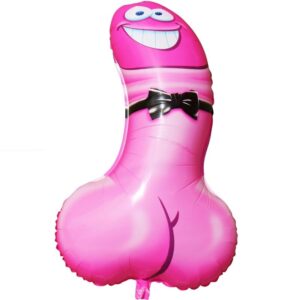 Diablo Picante-Ballon Rosa Penis Form Festival, 90 cm · Scherzartikel