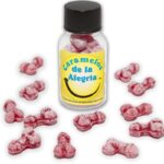 Diablo Picante-12 Candy Joy in Form von Penis, Erdbeeren/Kiliegen · Scherzartikel
