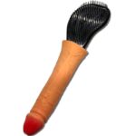 Diablo Picante-Haarbürste mit Penis geformten Griff · Scherzartikel