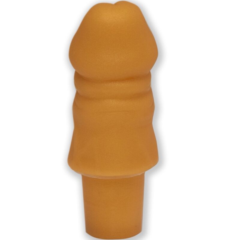 Diablo Picante-Flaschenverschluss in Penisform, Gold