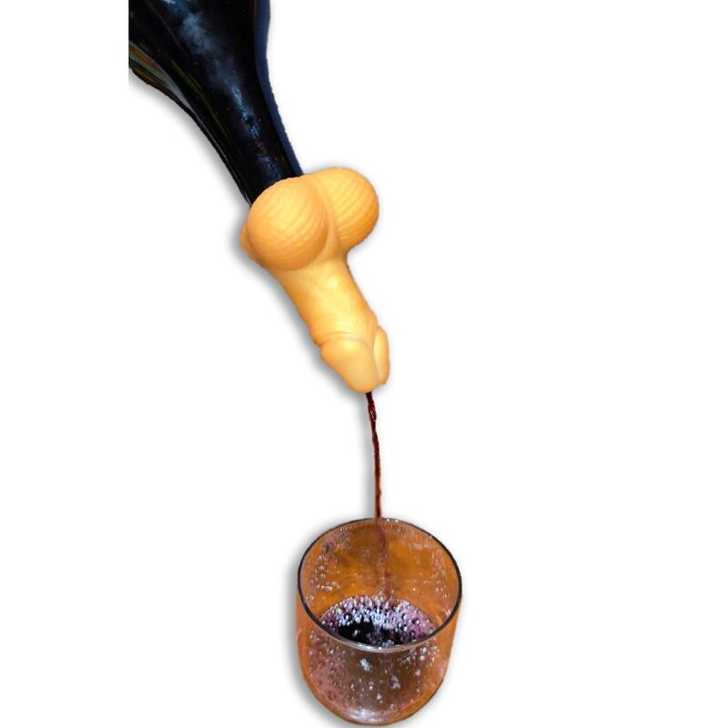Diablo Picante-Decanter für Weine Penis Gold · Scherzartikel