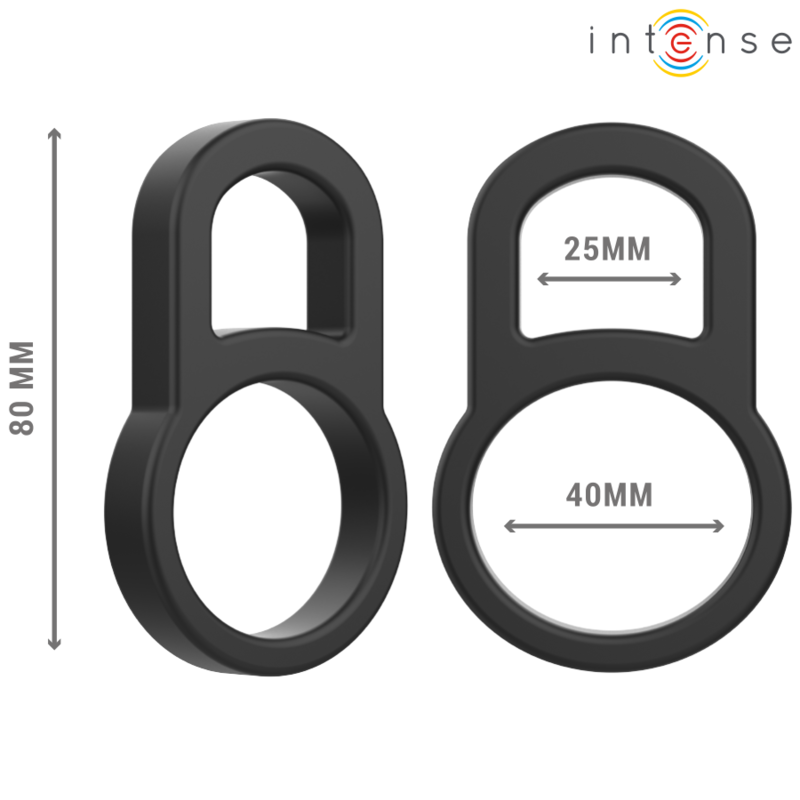 Intense For Him-Bobby Double Silikon Ring für Schwarz Penis · Sextoys (Bild 3)