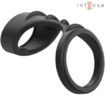 Intense For Him-Theo Double Ring aus Silikon für Schwarz Penis · Sextoys