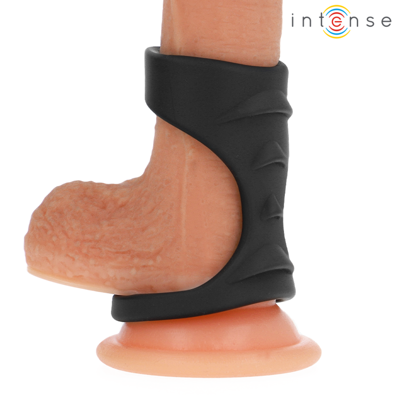 Intense For Him-Theo Double Ring aus Silikon für Schwarz Penis · Sextoys (Bild 2)