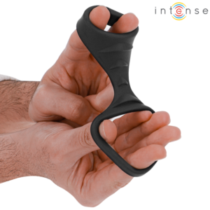 Intense For Him-Theo Double Ring aus Silikon für Schwarz Penis · Sextoys (Bild 3)