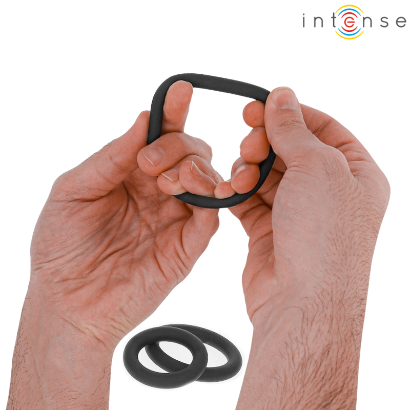 Intense For Him-Hugh 3 Silikon Penis Ringe Schwarz · Sextoys (Bild 3)