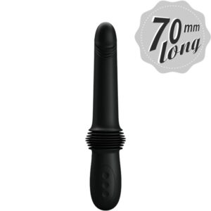Fun Toys-Pazuzu Vibrator 3 Stoßmodi, Schwarz-Silikon
