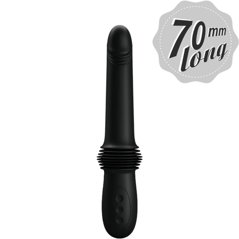 Fun Toys-Pazuzu Vibrator 3 Modi aus Spinta, Schwarz-Silikon · Vibratoren