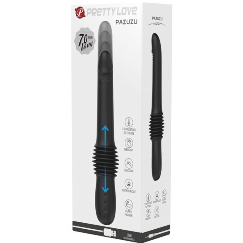Fun Toys-Pazuzu Vibrator 3 Modi aus Spinta, Schwarz-Silikon · Vibratoren (Bild 5)