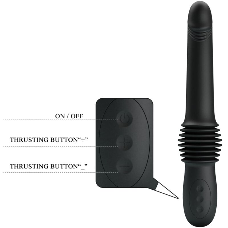 Fun Toys-Pazuzu Vibrator 3 Modi aus Spinta, Schwarz-Silikon · Vibratoren (Bild 6)