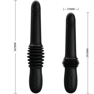 Fun Toys-Pazuzu Vibrator 3 Modi aus Spinta, Schwarz-Silikon · Vibratoren (Bild 7)
