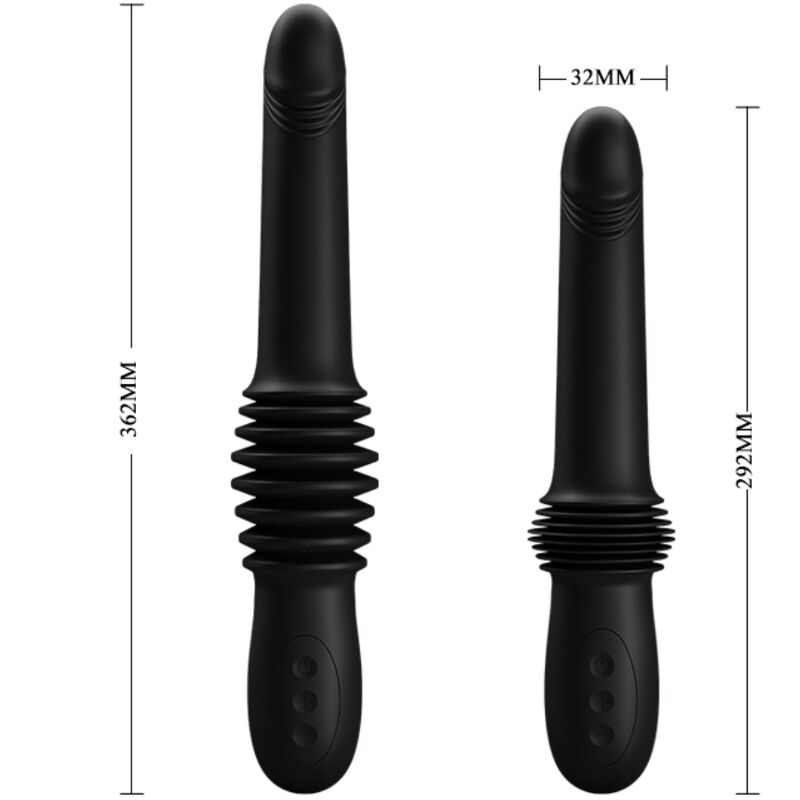 Fun Toys-Pazuzu Vibrator 3 Modi aus Spinta, Schwarz-Silikon · Vibratoren (Bild 7)