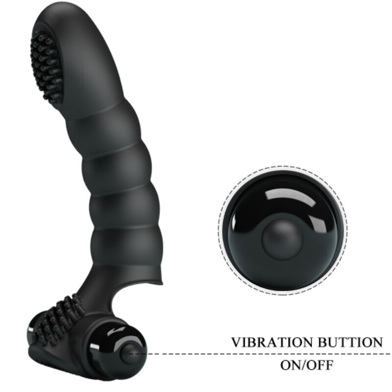 Fun Toys-Alexander Vibrator Finger 10 Schwarz-Silikon-Schwingungen · Vibratoren (Bild 7)