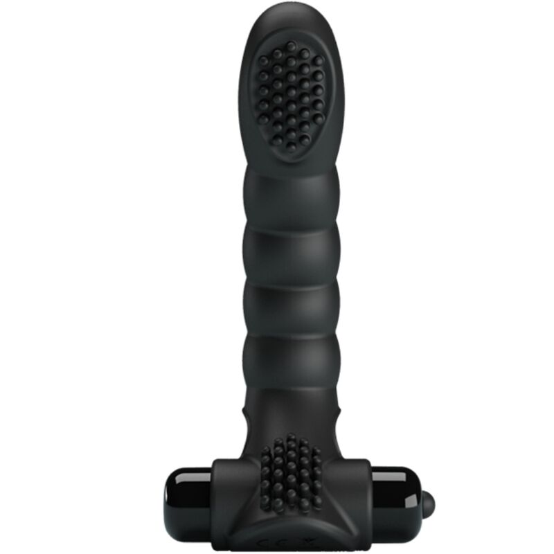 Fun Toys-Alexander Vibrator Finger 10 Schwarz-Silikon-Schwingungen · Vibratoren (Bild 2)