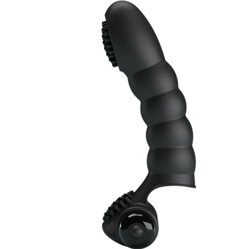 Fun Toys-Alexander Vibrator Finger 10 Schwarz-Silikon-Schwingungen · Vibratoren