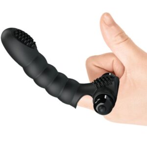 Fun Toys-Alexander Vibrator Finger 10 Schwarz-Silikon-Schwingungen · Vibratoren (Bild 5)
