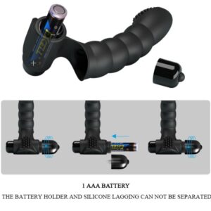 Fun Toys-Alexander Vibrator Finger 10 Schwarz-Silikon-Schwingungen · Vibratoren (Bild 4)