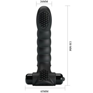 Fun Toys-Alexander Vibrator Finger 10 Schwarz-Silikon-Schwingungen · Vibratoren (Bild 6)