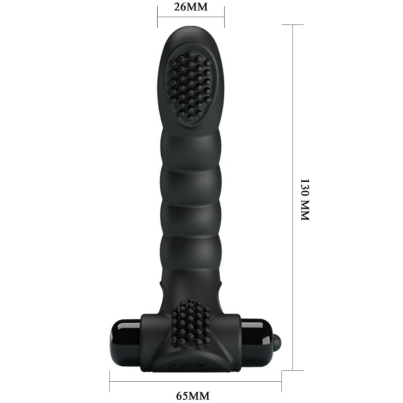 Fun Toys-Alexander Vibrator Finger 10 Schwarz-Silikon-Schwingungen · Vibratoren (Bild 6)