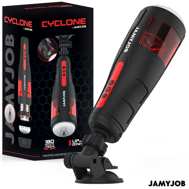 Jamyjob-Zyklon Masturbator Automatisch Typ Vagina, 10 Modi Drehung · Sextoys