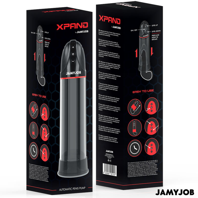 Jamyjob-Automatische Pumpe Xpand, 3 Saugebenen · Sextoys (Bild 3)