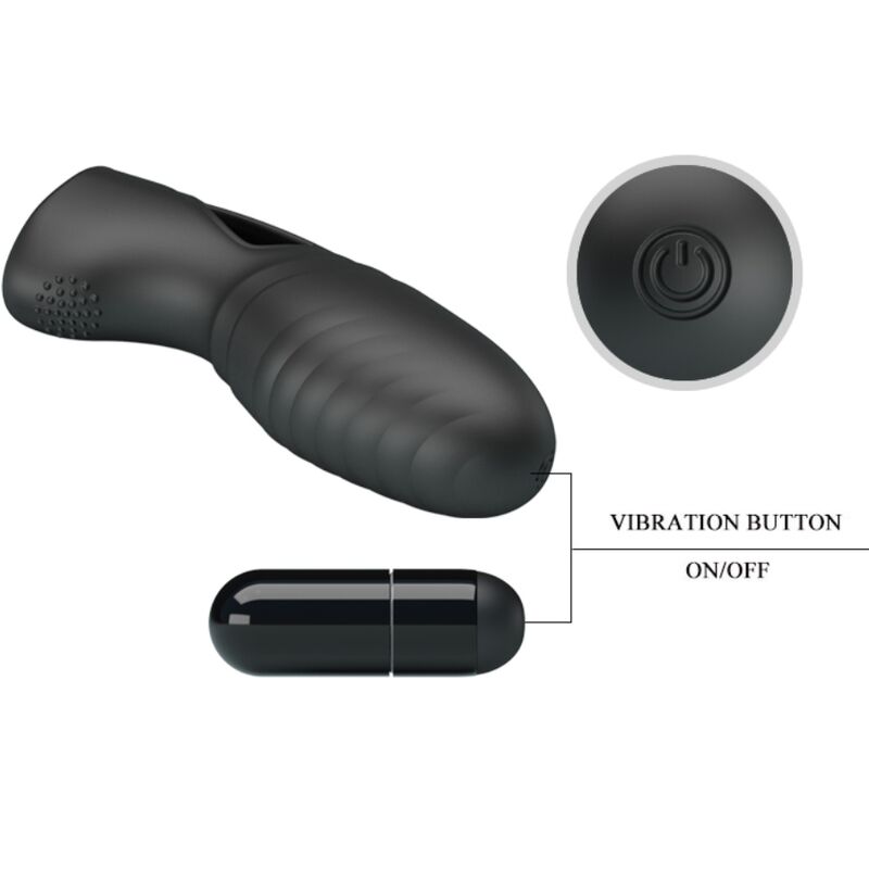 Fun Toys-Alan Vibrator Silikon Finger Schwarz · Vibratoren (Bild 6)