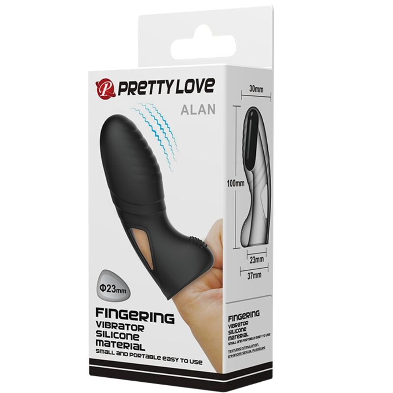 Fun Toys-Alan Vibrator Silikon Finger Schwarz · Vibratoren (Bild 9)