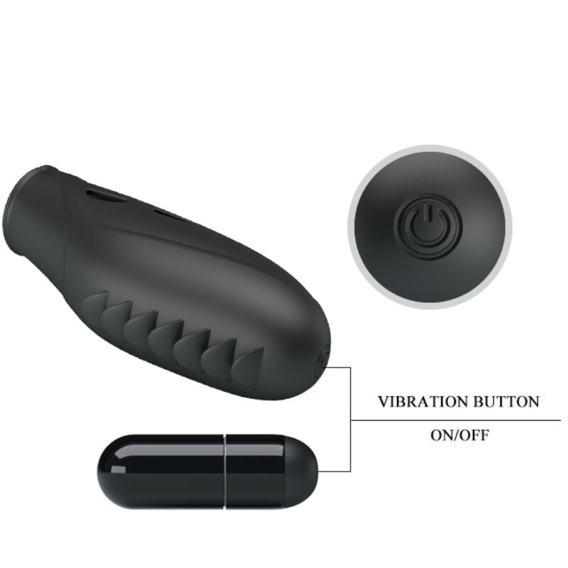 Fun Toys-Gilo Silikon Finger Vibrator, Schwarz · Vibratoren (Bild 2)