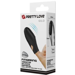 Fun Toys-Gilo Silikon Finger Vibrator, Schwarz · Vibratoren (Bild 4)