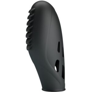 Fun Toys-Gilo Fingervibrator aus Silikon, Schwarz