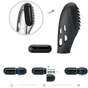 Fun Toys-Gilo Silikon Finger Vibrator, Schwarz · Vibratoren (Bild 8)