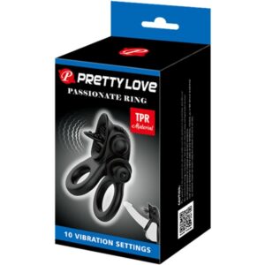 For Him-Ring Ring Ring Vibrationsringe Doppel mit Stimulator · Sextoys (Bild 4)