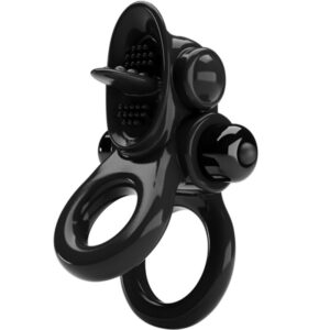 For Him-Passionate Ring Doppelte Vibro-Ringe mit Stimulator