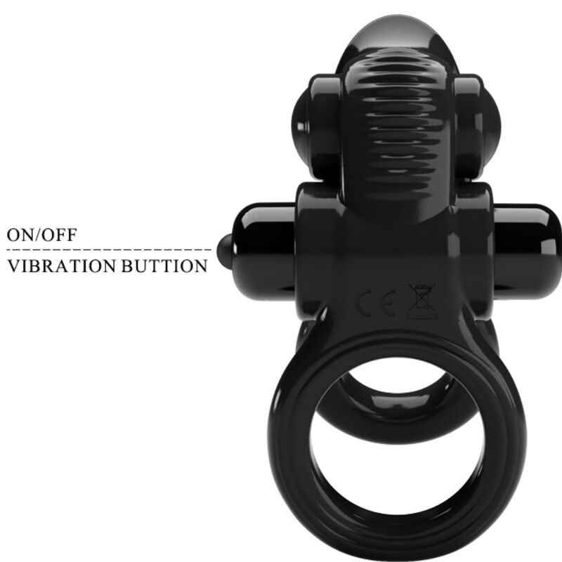 For Him-Ring Ring Ring Vibrationsringe Doppel mit Stimulator · Sextoys (Bild 6)