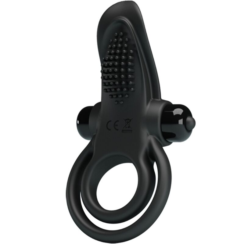 For Him-Doppelter Vibro-Ring + Klitoris-Stimulator 10 Vibrationsstufen