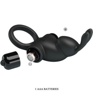 For Him-Ring Vibrator + Stimulator Kaninchen für Klitoris 10 · Sextoys (Bild 2)