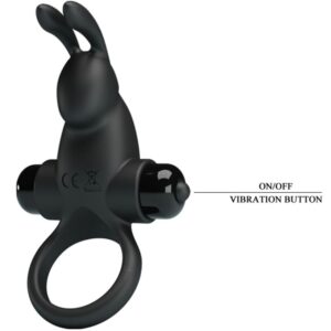 For Him-Ring Vibrator + Stimulator Kaninchen für Klitoris 10 · Sextoys (Bild 4)