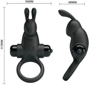 For Him-Ring Vibrator + Stimulator Kaninchen für Klitoris 10 · Sextoys (Bild 6)