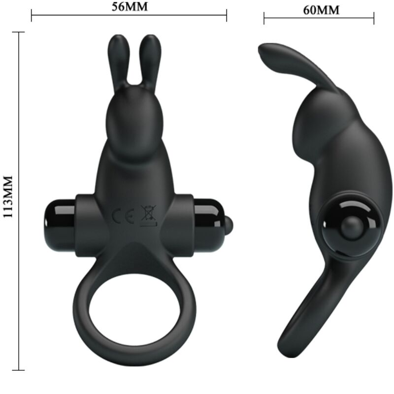 For Him-Ring Vibrator + Stimulator Kaninchen für Klitoris 10 · Sextoys (Bild 6)