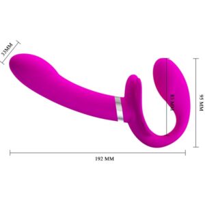 High Tech-Valerie Double Strap-on Vibrator 12 Schwingungen · Vibratoren (Bild 5)