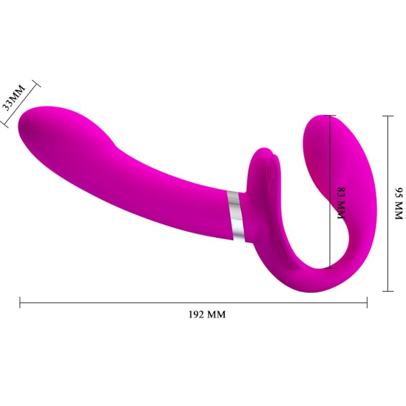 High Tech-Valerie Double Strap-on Vibrator 12 Schwingungen · Vibratoren (Bild 5)