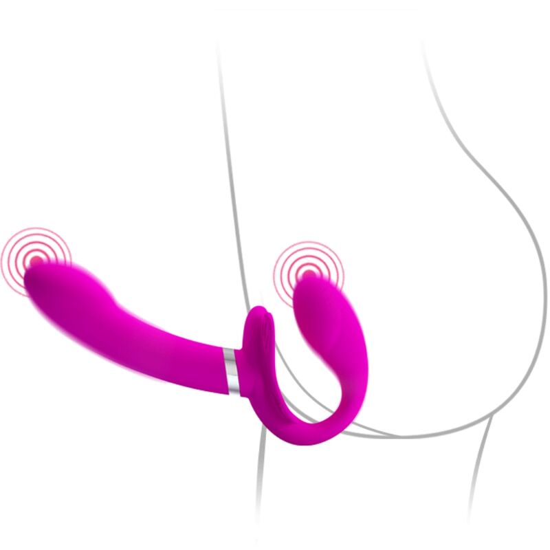 High Tech-Valerie Double Strap-on Vibrator 12 Schwingungen · Vibratoren (Bild 7)
