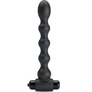 Anal Toys-Lynn Analplug aus Silikon, 10 Vibrationsstufen, Schwarz-10 Stufen