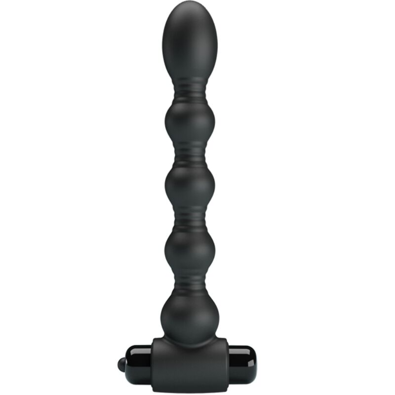 Anal Toys-Lynn Analplug aus Silikon, 10 Vibrationsstufen, Schwarz-10 Stufen